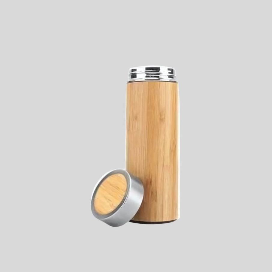 500 ML Wooden Finish Stainless Steel Bottle – Premium Eco-Friendly 18060