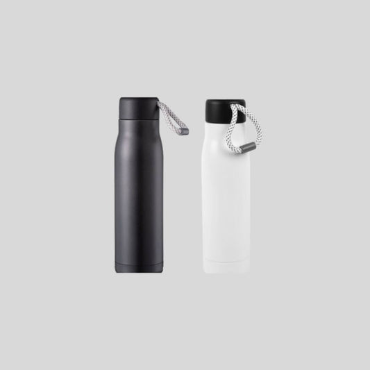 DK Rope Handle Water Bottle -  Insulated Stainless Steel Flask with Carry Strap 1811
