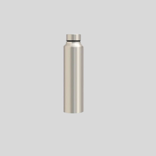 DK - Sleek Stainless Steel Water Bottle -   Silver Finish Vacuum Flask 1818