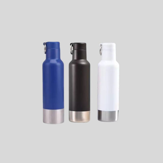DK Ring Handle Insulated Water Bottle - 500ml Stainless Steel Flask with Hinged Lid 1853