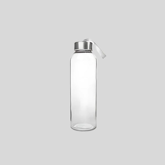 DK Glass Water Bottle with Silicone Grip & Strap - 1 Liter Reusable Drink Bottle 1859