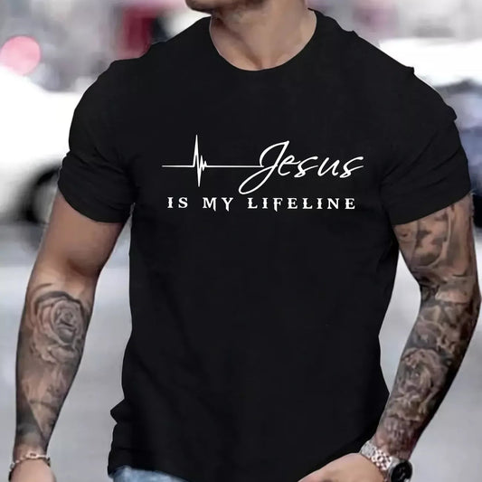 Lord Jesus Is My Life Line Quote T-Shirt