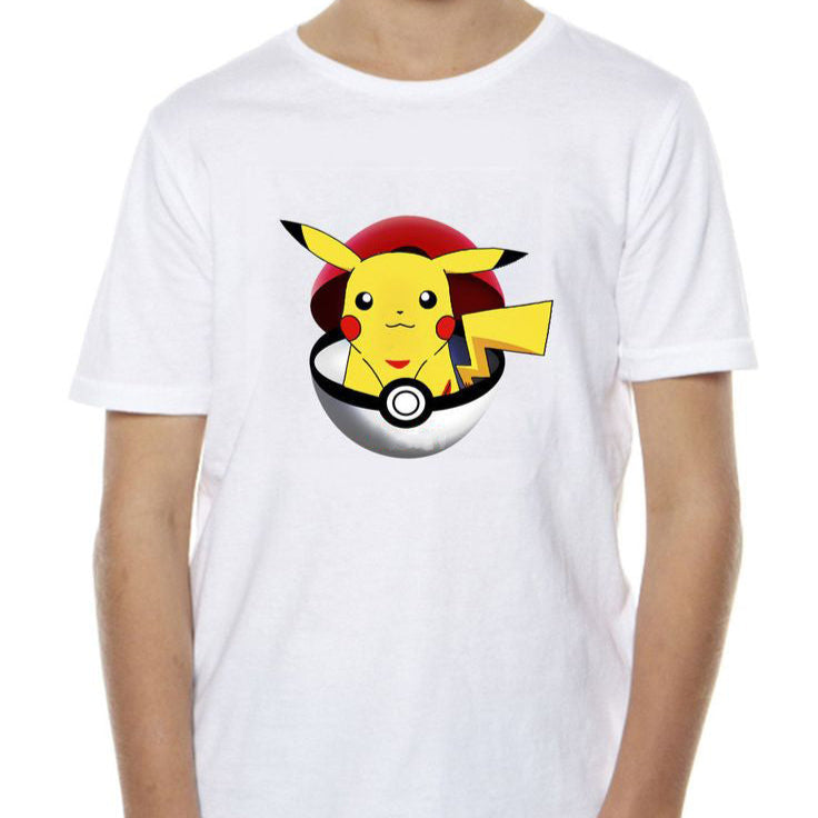 Pikachu in Pokeball Print in T-Shirt