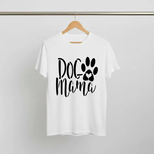 Dog Mama T-Shirt Casual Style with Pet Lover Graphic and Script