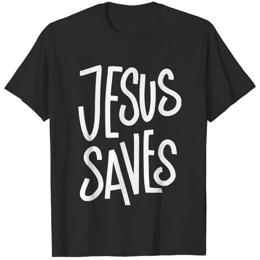 Lord Jesus Saves Printed T-Shirt