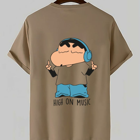 High On Music Shinchan Kids T-Shirt