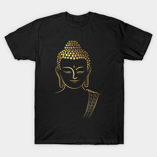 Serenity Within Golden Buddha Peace T-Shirt