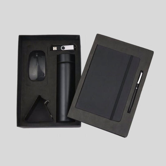 DK - 6 in 1 Elastic Diary Mobile Stand Bottle Mouse Pendrive Pen Set- 715