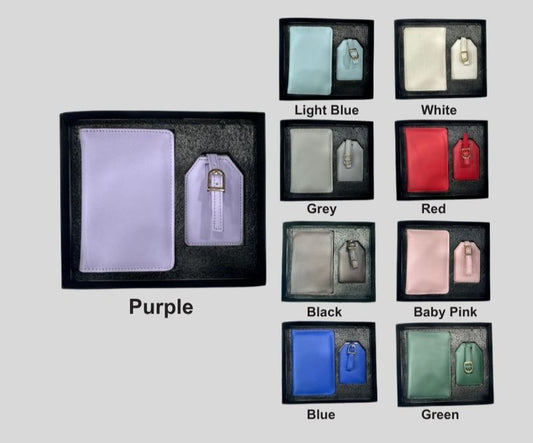 DK – Passport Cover with Luggage Tag Set – 815