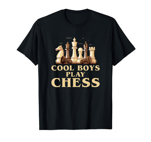 Cool Boys Play Chess. Chess Lover T-Shirt