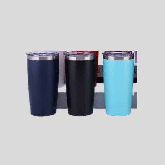 DK - Insulated Stainless Steel Tumbler with Lid - 450ml Double-Wall Travel Mug