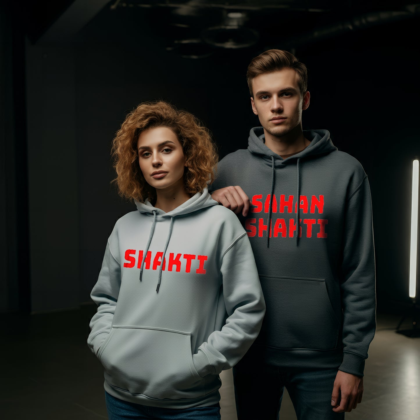 Shakti & Sahanshakti Funny Couple Hoodies