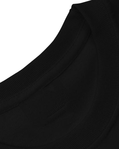Attack on Titan T-Shirt Eren Silhouette & Red Moon on Black Fabric Smooth Round Neck.