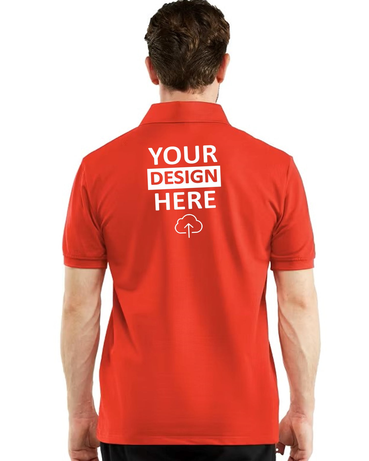 Back_View_Man_in_Red_Polo_T-Shirt_with_YOUR_DESIGN_HERE