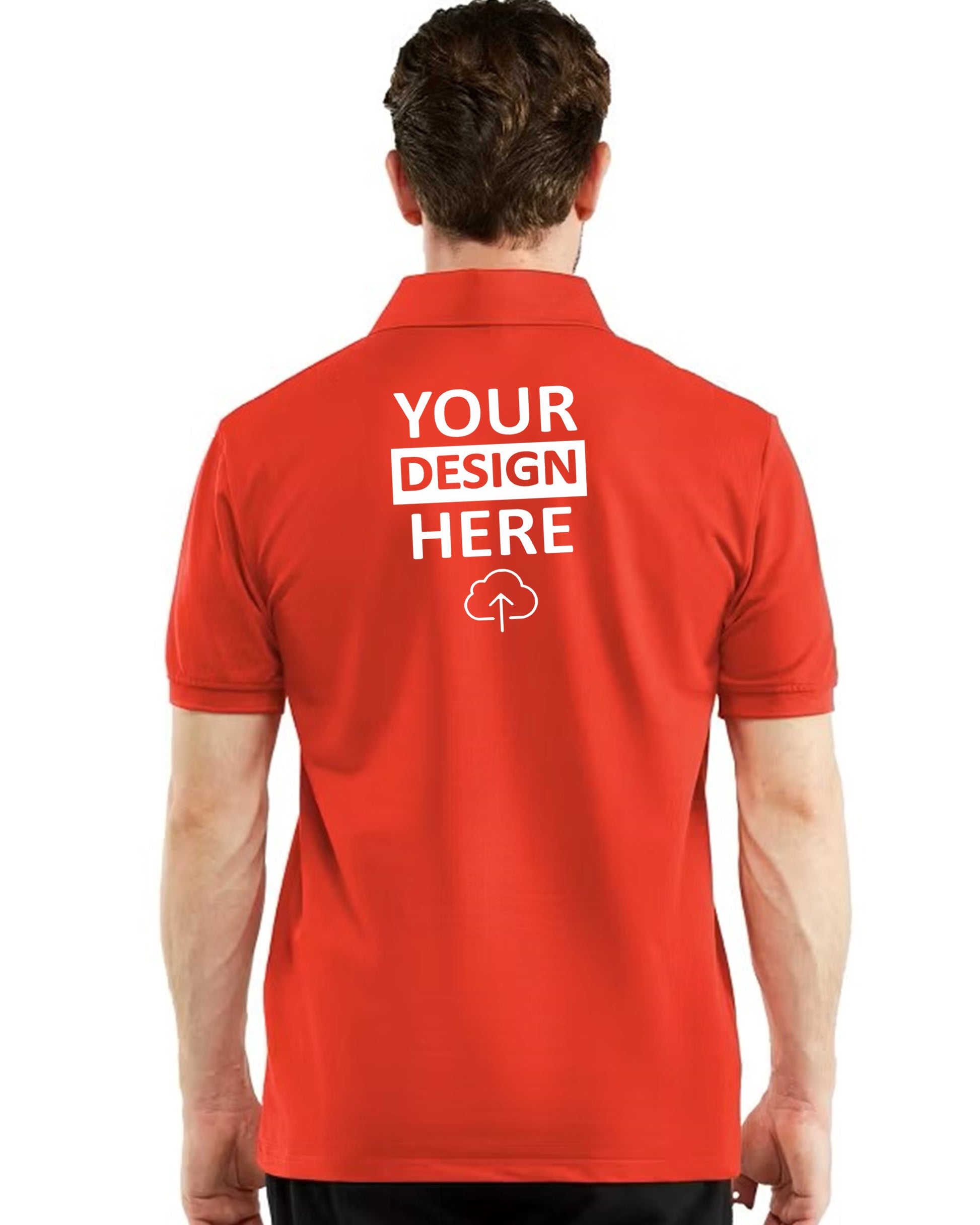 Back_View_Man_in_Red_Polo_T-Shirt_with_YOUR_DESIGN_HERE
