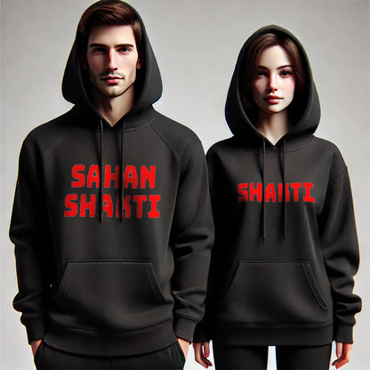 Shakti & Sahanshakti Funny Couple Hoodies