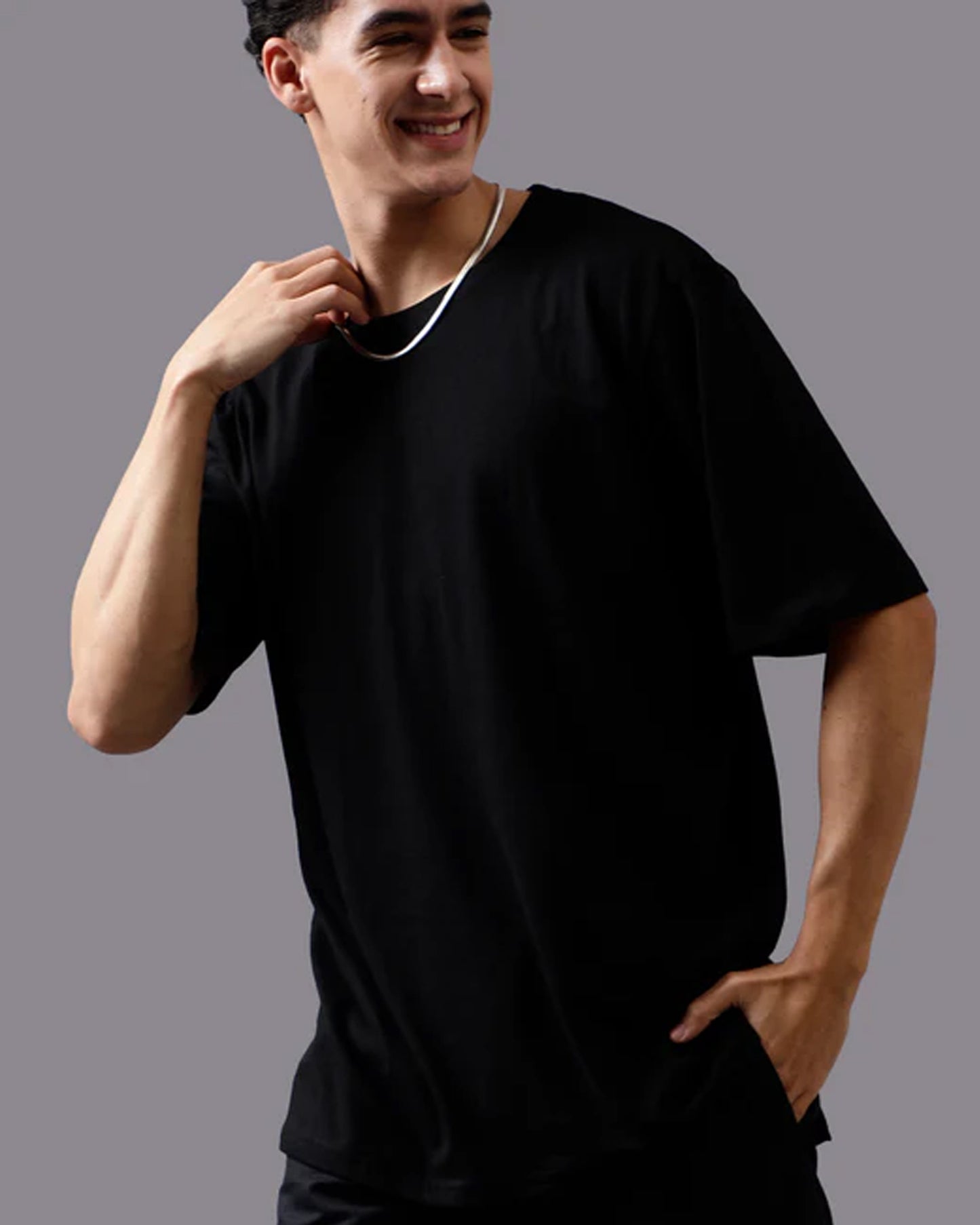 Black_TShirt_Style_Simple_Elegance_for_the_front  side view