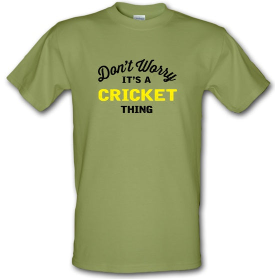 Bold Full Covered Gold CRICKET T-Shirt