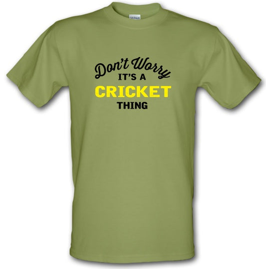 Bold Full Covered Gold CRICKET T-Shirt