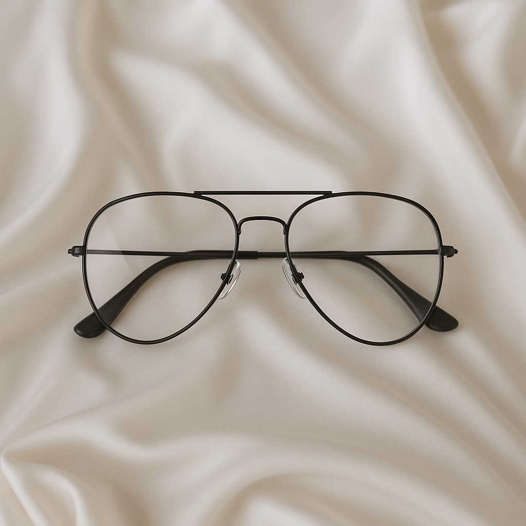 Aviator Classic Optical Glasses – Black Frame