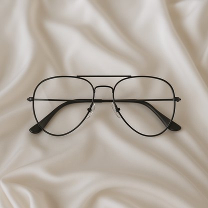 Aviator Classic Optical Glasses – Black Frame