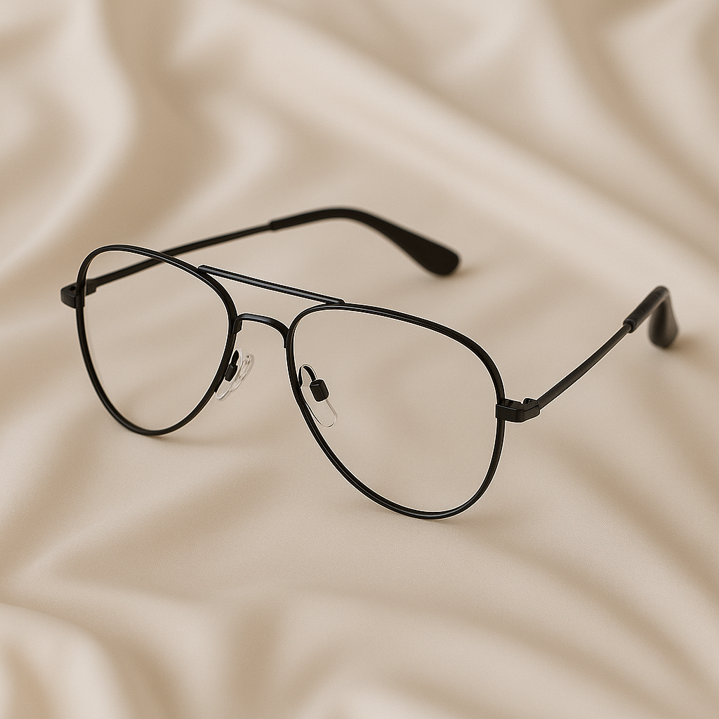 Aviator Classic Optical Glasses – Black Frame
