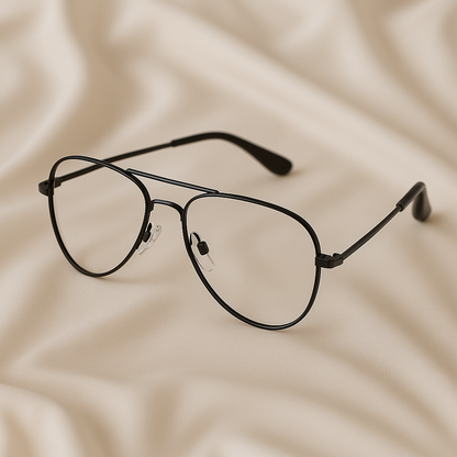 Aviator Classic Optical Glasses – Black Frame