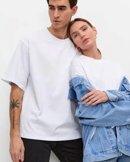 Couple White Oversize T-Shirt