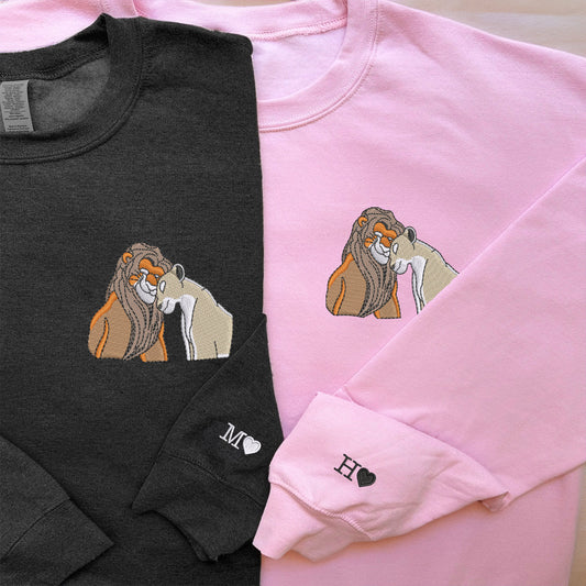 Simba & Nala Couple Long T-Shirts