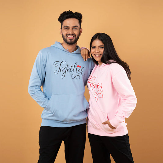 Customised Together Forever Infinite Couple Hoodies