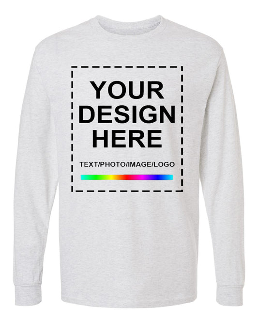 Customized Print White Sweatshirt Front View