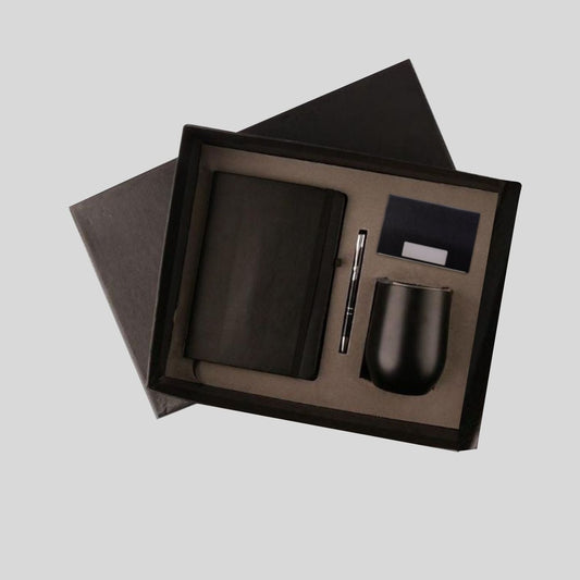 DK - 4 in 1 Cardholder Oval Cup Elastic Diary Pen Set DCPC - 518