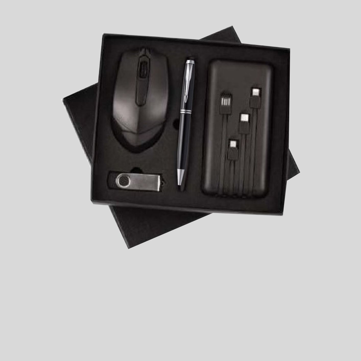 DK - 4 in 1 Powerbank Pendrive Mouse Pen Set PPMP - 538