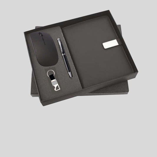 DK - 4 in 1 Magnet Diary Keychain Mouse Pen Set DMPK - 539