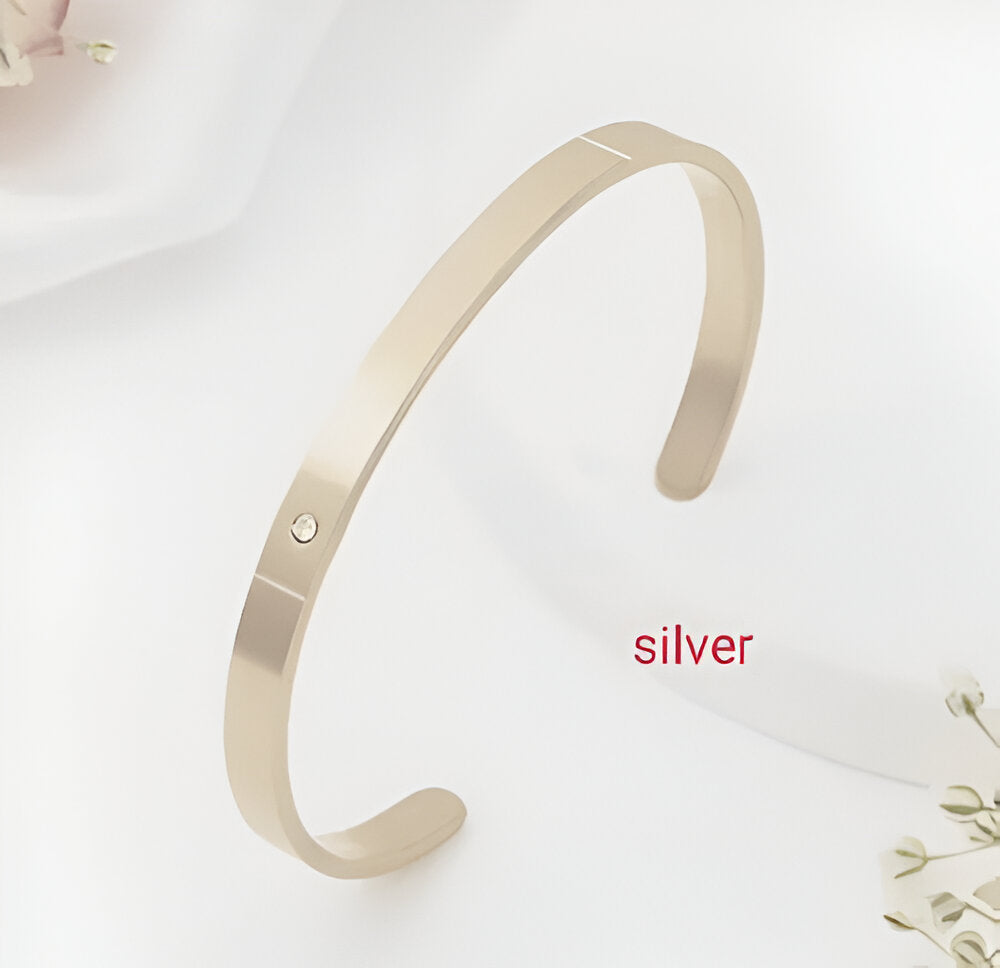 Custom Diamond Kada in Stainless Steel | Gold Matte Finish