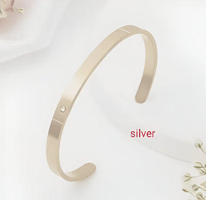Custom Diamond Kada in Stainless Steel | Gold Matte Finish