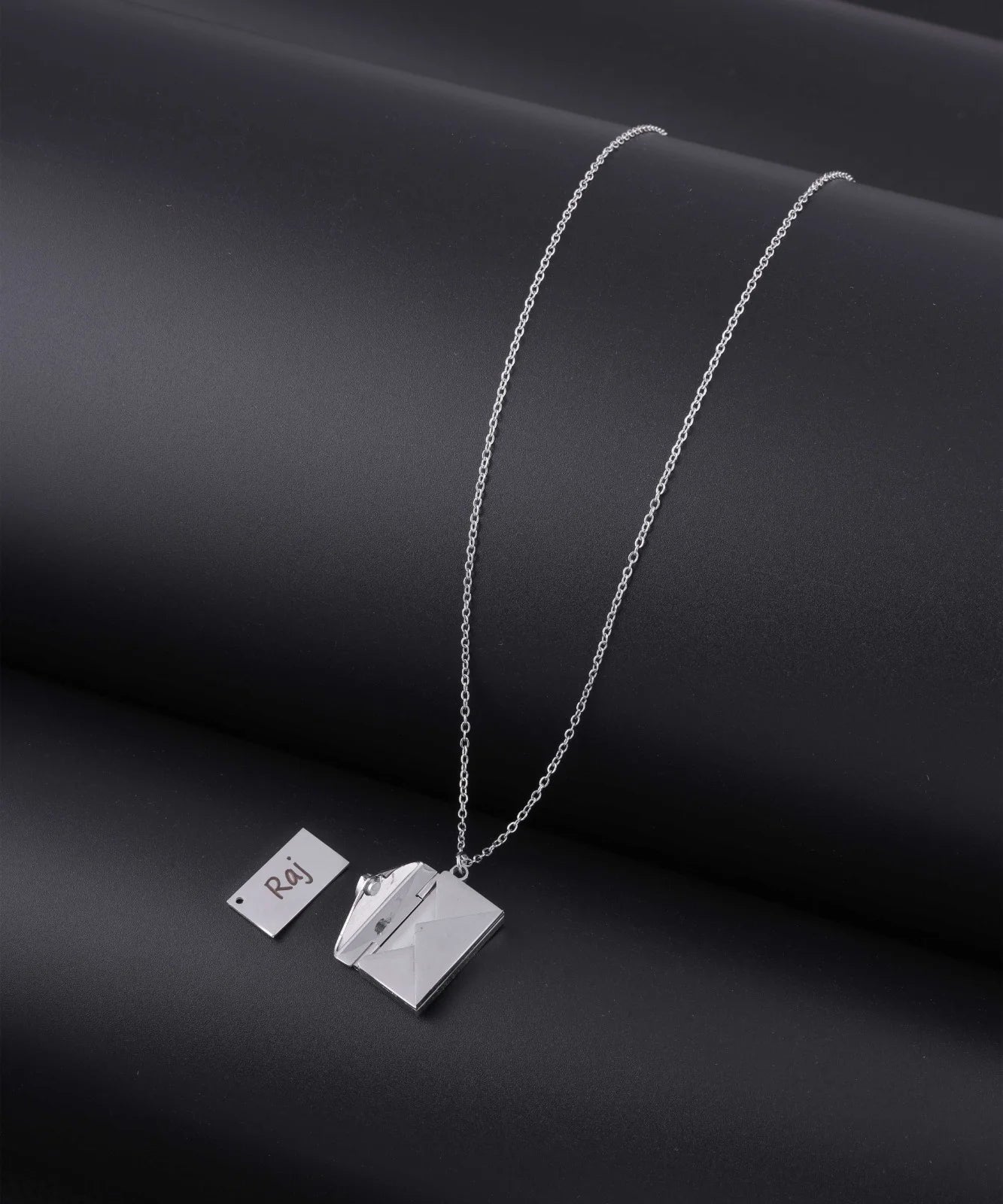 Customised Envelope Pendant | Premium Stainless Steel | Silver, Gold & Rosegold