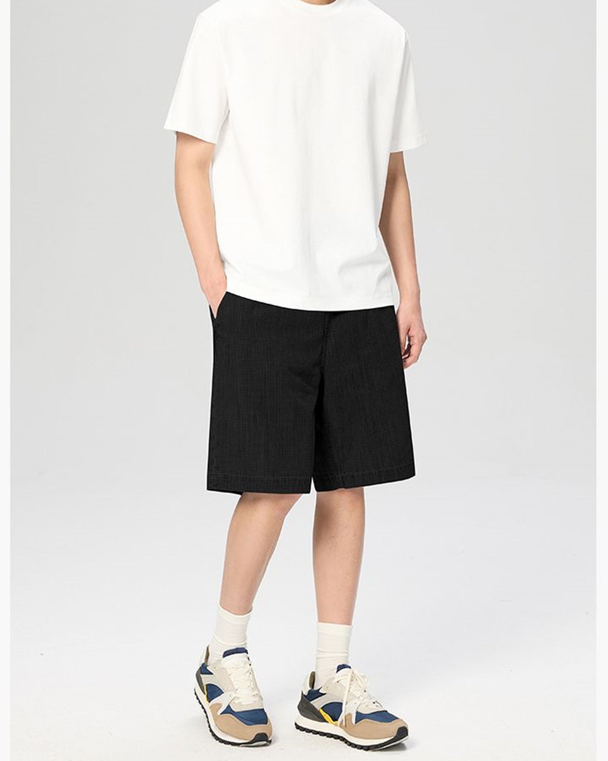 Faceless View for White Oversize T-Shirt
