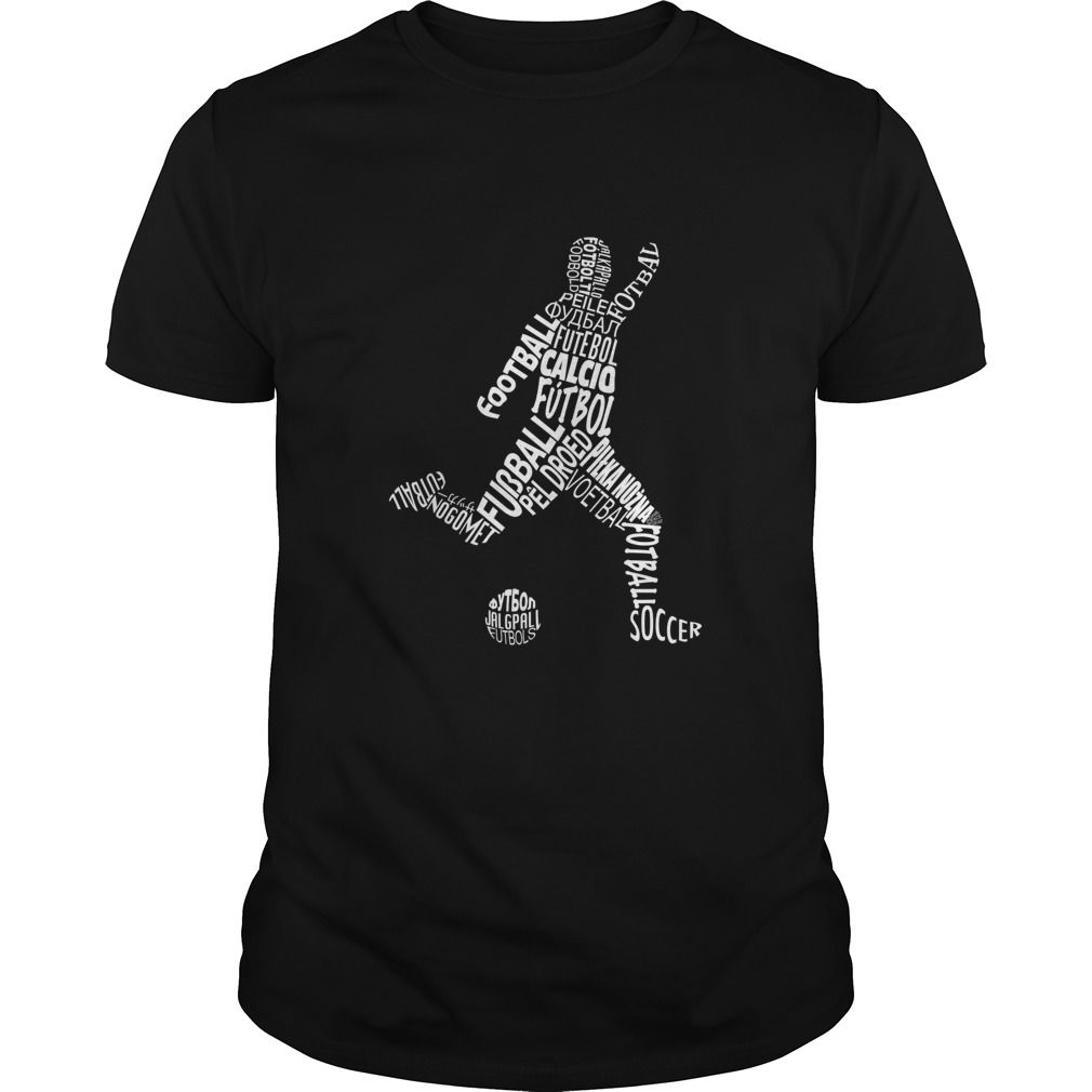 Football silhouette with typography on black t-shirt