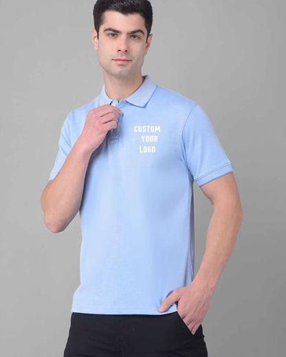 Frontside_Light_Blue_Polo_TShirt_with_CUSTOM_YOUR_LOGO_Text