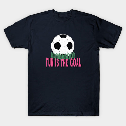 Dark Navy T-Shirt Print - Fun In The Goal.