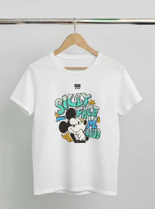 DivviK Mickey Mouse "Silly Face Club" Graphic T-Shirt | Modern Disney Fan Tee