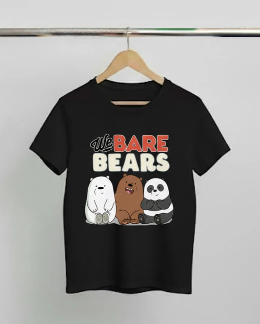DivviK We Bare Bears Cartoon Graphic T-Shirt | Grizz, Panda, Ice Bear Fan Tee