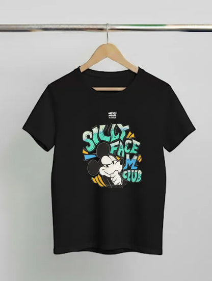DivviK Mickey Mouse "Silly Face Club" Graphic T-Shirt | Modern Disney Fan Tee