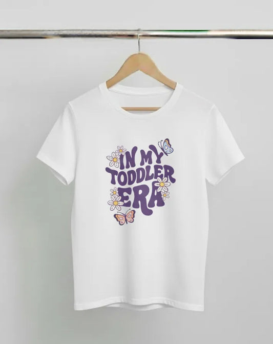 DivviK "In My Toddler Era" Groovy Graphic T-Shirt | Funny Mom Life Slogan Tee