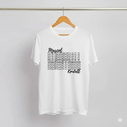 Personalized Basketball Graphic T-Shirt
