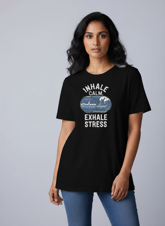 Inhale Love Namaste Sunset Yoga T-Shirt