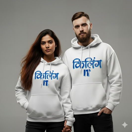 Killing It Funny Long Sleeve Couple Hoodies