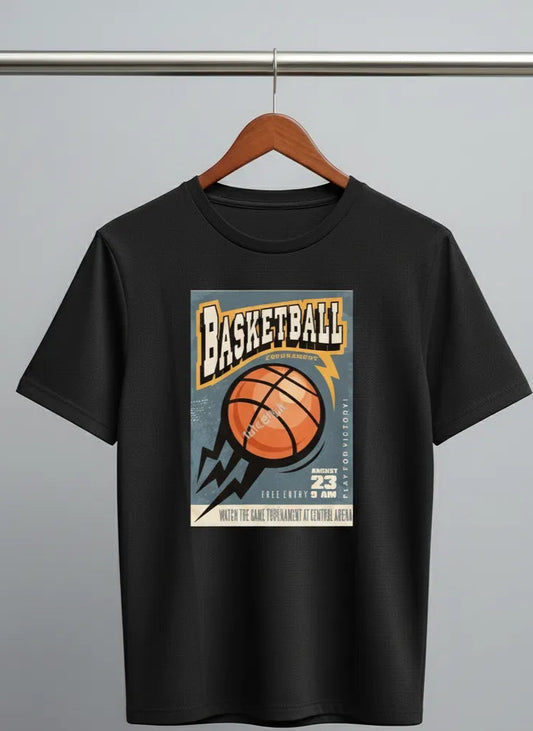 DivviK Vintage Basketball Tournament Graphic T-Shirt | Retro Sports Fan Tee