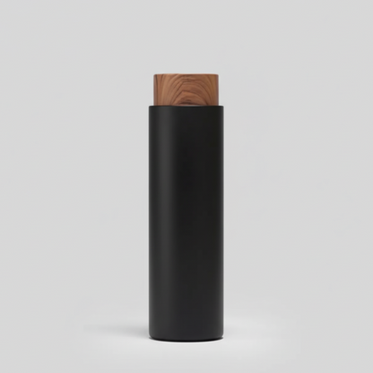 400 ML Matte Flask with Wooden Finish Cap – Stylish Customizable Gift Bottle DKGHA- 052